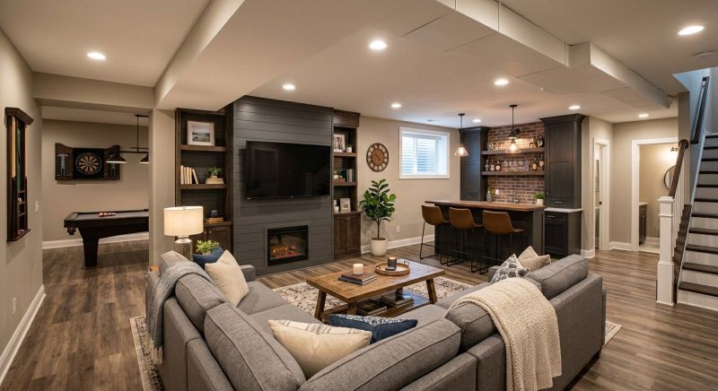 Finished Basement Remodeling in Alpharetta, GA